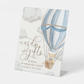 Bearly Waitカードとギフト赤ちゃんシャワー 台座サイン (正面)