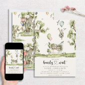 Bearly Waitハート性別によるパーティーの表示 招待状