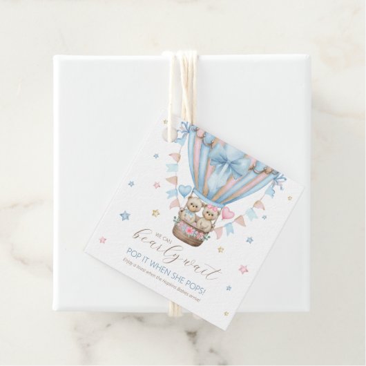 Bearly Wait男の子の双子ポップ・アートの彼女がポップ フェイバータグ (インサイチュ)