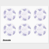 Bearly Wait紫色のグミベア赤ちゃんシャワー ラウンドシール (シート)