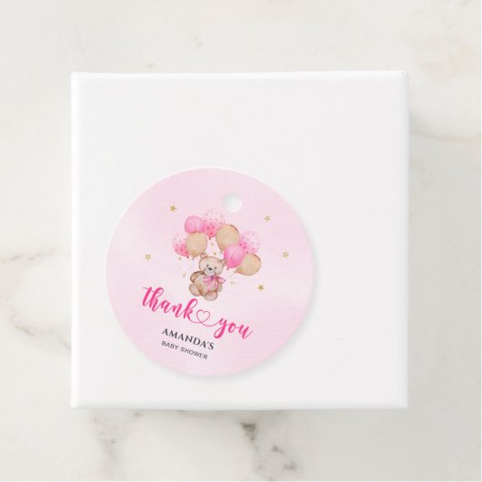 Bearly Wait赤ちゃんシャワーありがとう フェイバータグ (インサイチュ)