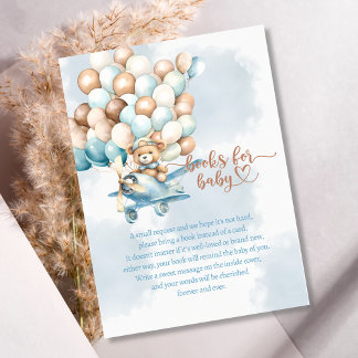Bearly Wait赤ちゃんシャワーの本のベビー エンクロージャーカード