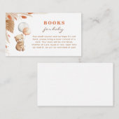 Bearly Wait赤ちゃんシャワーブックベビーカード エンクロージャーカード (正面/裏面)