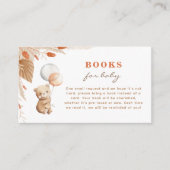 Bearly Wait赤ちゃんシャワーブックベビーカード エンクロージャーカード (正面)