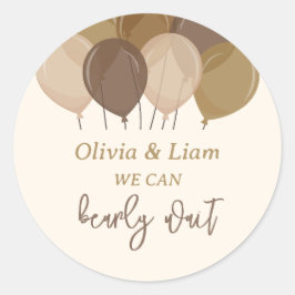 Bearly Wait – ベイシャワーのシール ラウンドシール