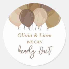 Bearly Wait – ベイシャワーのシール ラウンドシール