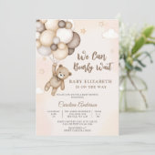 Bearly Wait Baby Shower Invitation 招待状 (スタンド正面)