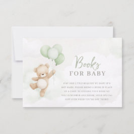 Bearly Wait Baby Shower Sage Bear Books For Baby 招待状