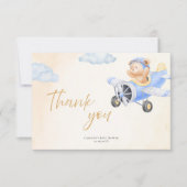 Bearly Wait Baby Shower Thank You Card  サンキューカード (正面)