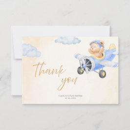 Bearly Wait Baby Shower Thank You Card  サンキューカード