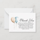 Bearly Wait Baby Shower Thank You Card ノートカード (正面)