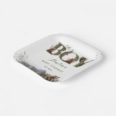 Bearly Wait Bear Adventure Moss Green Oh Boy ペーパープレート (傾斜あり)