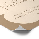 Bearly Wait Beige Baby Shower Books For Baby ポスター (角)