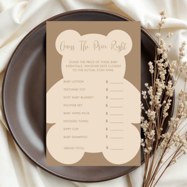 Bearly Wait Beige Guess The Price Game (クリエイターアップロード済み)