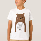 Bearly Wait Big Brother Baby Announcement Tシャツ (正面)