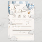 Bearly Wait Blue Baby Predictions Game (正面/裏面)