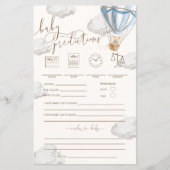 Bearly Wait Blue Baby Predictions Game (正面)