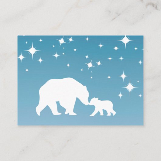 Bearly Wait Blue Books for Baby Card エンクロージャーカード (裏面)