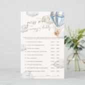 Bearly Wait Blue Guess Who Baby Shower Game (スタンド正面)