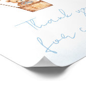 Bearly Wait Blue Hot Air Thank for 来's ポスター (角)