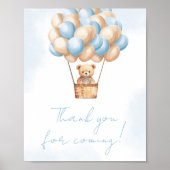 Bearly Wait Blue Hot Air Thank for 来's ポスター (正面)