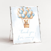 Bearly Wait Blue Hot Air Thank for 来's ポスター