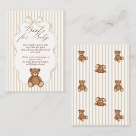 Bearly Wait Elegant Baby Shower book request エンクロージャーカード