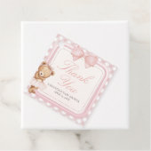 Bearly Wait Elegant Bear Baby Shower フェイバータグ (インサイチュ)