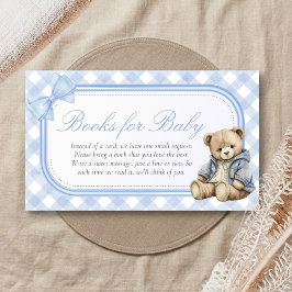 Bearly Wait Elegant Bear Shower Books for Baby エンクロージャーカード