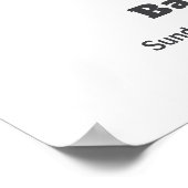 Bearly Wait Football Sport Baby Shower Welcome ポスター (角)