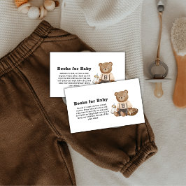 Bearly Wait Football Sport Books For Baby Shower エンクロージャーカード