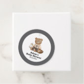 Bearly Wait Football Sport Boy Baby Shower  フェイバータグ (インサイチュ)