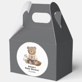 Bearly Wait Football Sport Boy Baby Shower フェイバーボックス