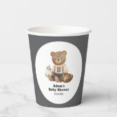 Bearly Wait Football Sport Boy Baby Shower  紙コップ (裏面)