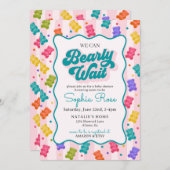 Bearly Wait Gummy Bear Baby Shower Invitation 招待状 (正面/裏面)