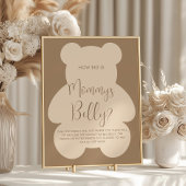 Bearly Wait  How Big Mommys Belly Sign ポスター