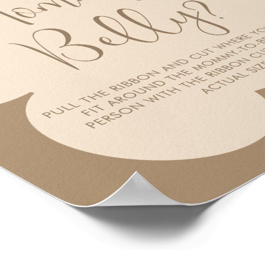 Bearly Wait  How Big Mommys Belly Sign ポスター (角)