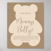 Bearly Wait  How Big Mommys Belly Sign ポスター (正面)