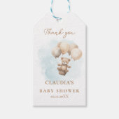 Bearly Wait Neutral Baby Shower ギフトタグ (正面)