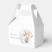 Bearly Wait Neutral Baby Shower フェイバーボックス (正面サイド)