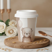 Bearly Wait Neutral Teddy Baby Shower 紙コップ