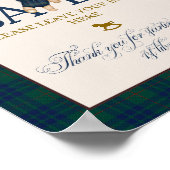 Bearly Wait Preppy Teddy Balloon Baby Shower ポスター (角)