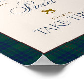 Bearly Wait Preppy Teddy Balloon Baby Shower ポスター (角)