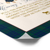 Bearly Wait Preppy Teddy Balloon Baby Shower ポスター (角)