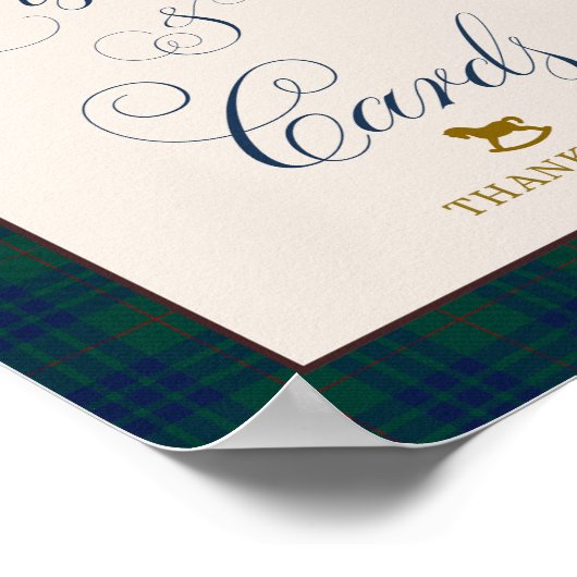 Bearly Wait Preppy Teddy Balloon Baby Shower ポスター (角)