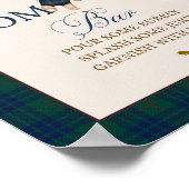 Bearly Wait Preppy Teddy Balloon Baby Shower ポスター (角)