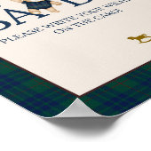 Bearly Wait Preppy Teddy Balloon Baby Shower ポスター (角)