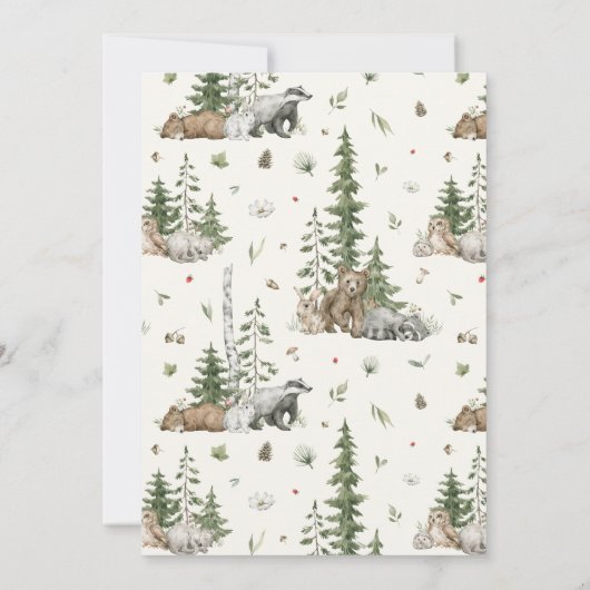 Bearly Wait Sip & See Baby Shower 招待状 (裏面)