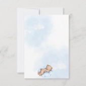 Bearly Wait Sky Baby Shower Book Request Card 招待状 (裏面)
