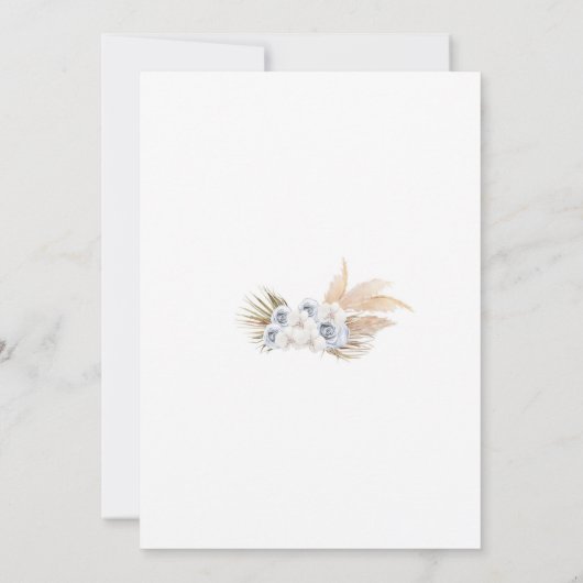 Bearly Wait Teddy Baby Shower Invitation 招待状 (裏面)